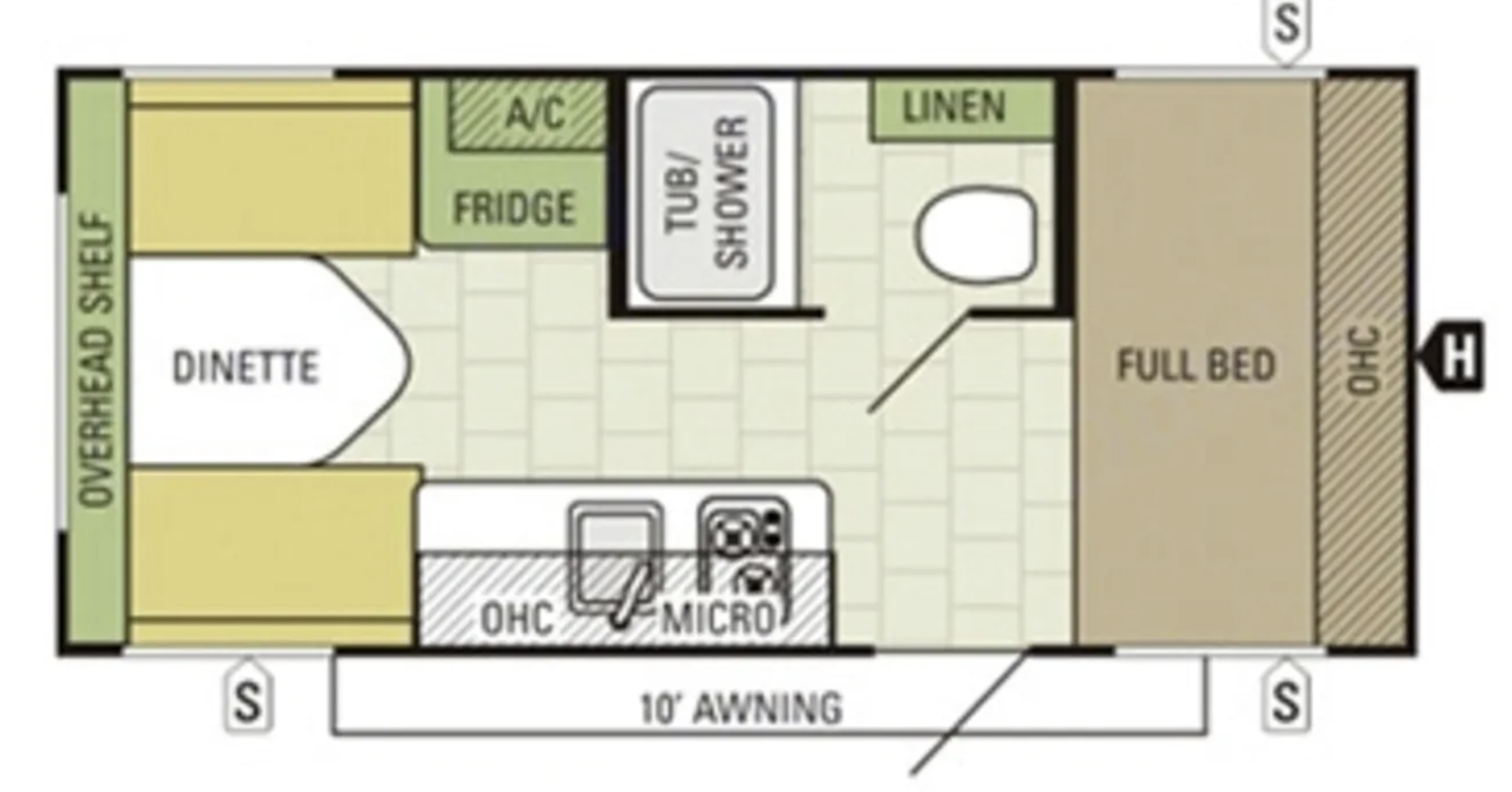Starcraft AR-One 17RD floorplan layout
